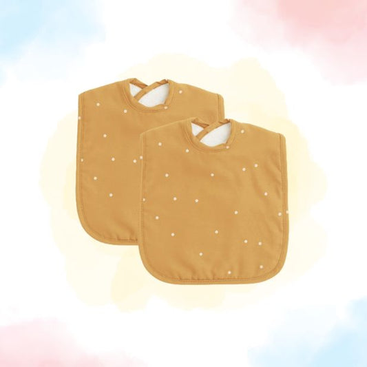 2 Large Organic Bibs