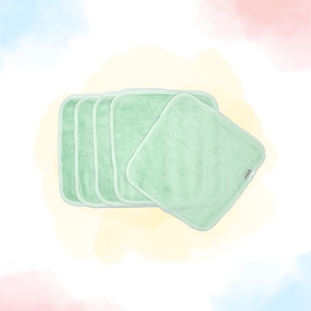 5 Large Washable Wipes in Bamboo Fiber